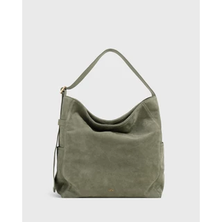 Tocco Toscano Carin Slouchy Hobo Bag กระเป๋าหนังกลับพรีเมียม ปรับสายสะพายไหล่ได้ จุของเยอะ สไตล์มินิมอล Quiet Luxury