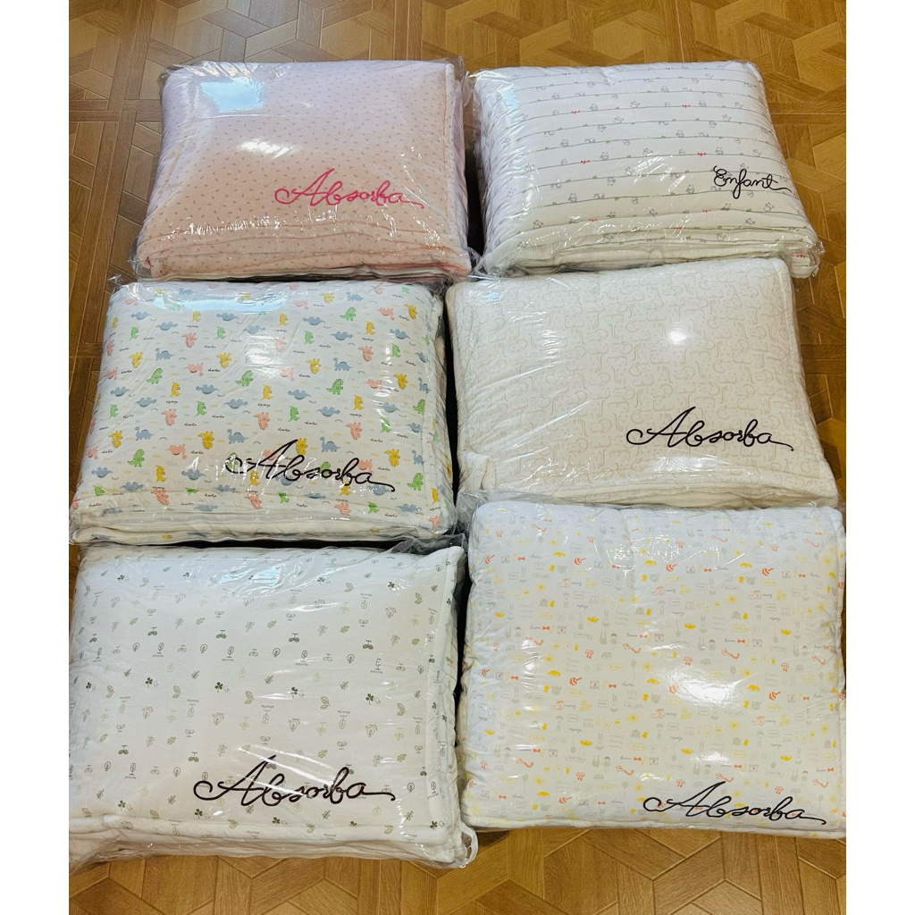 ผ้าห่มคอตตอนนวม ขนาด 6ฟุต  Enfant Absorba LittleWacoal เด็กโต คนโตใช้ได้ ไม่ร้อน กรณีไม่ทักเลือกลายร้านจะคละลายเท่านั้น
