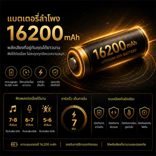 [New][แถมไมค์]Bestbeat-Melodyลำโพงบลูทูธไร้สาย160W แบต16,200mAh ปรับเบสแหลมได้เบสแน่น ประกัน1ปี[ของขวัญ]แถมฟรีไมค์1ตัว