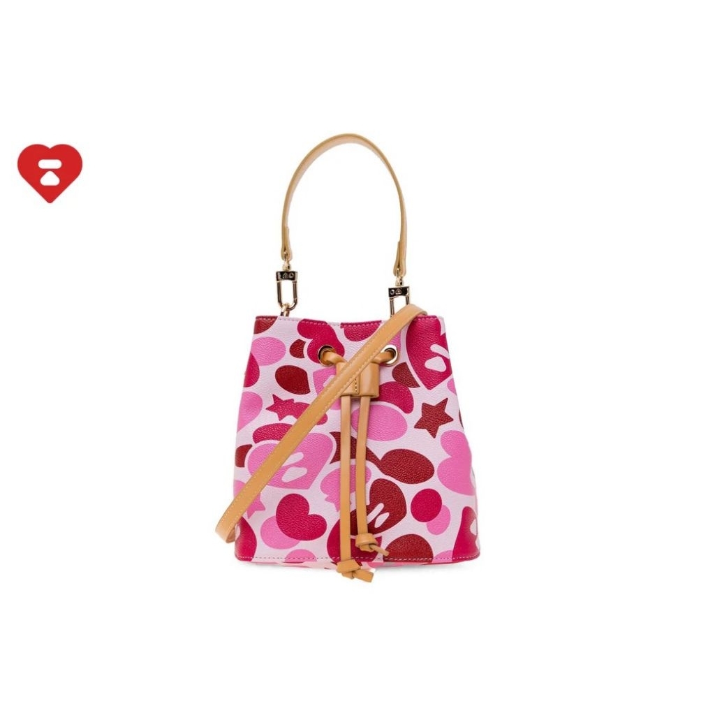 (พร้อมส่ง) Hand bag Bucket Apee By Bape ทรงขนมจีบ คอลใหม่ล่าสุด