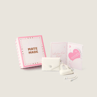เซ็ตของขวัญผู้หญิง MATE MADE Letter กระเป๋าสตางค์ พร้อม ชาร์ม กล่องของขวัญ ของขวัญวันเกิด ให้แฟน