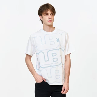 PLAYBOY 06PB เสื้อยืด เสื้อผ้าผู้ชาย/เสื้อ/เสื้อยืดสีขาว รุ่น P1MT265TB069WH 072BE 073WH