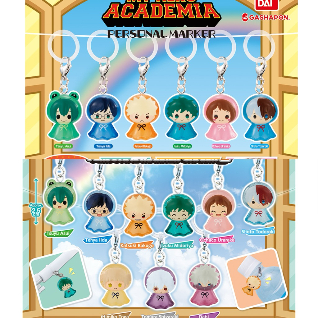 (gz966/พร้อมส่ง🇹🇭)กาชาปอง My Hero Academia Personal Marker