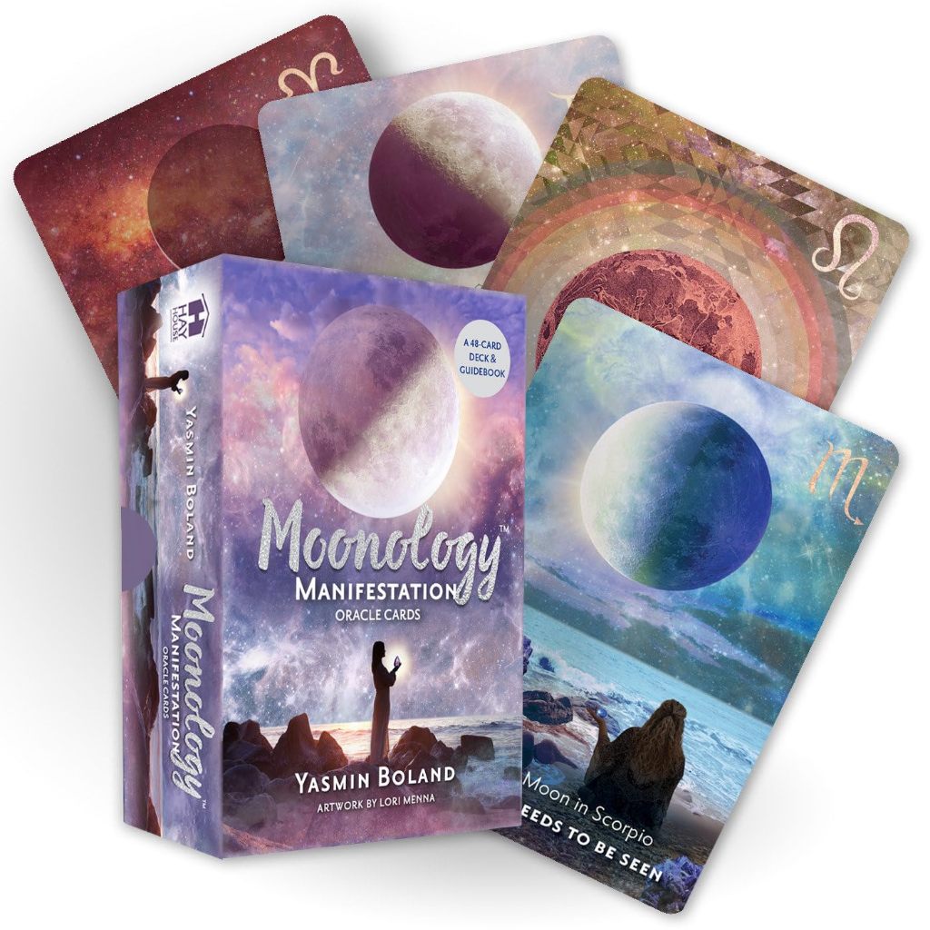 ✨พร้อมส่งแท้💯/Instock Moonology Manifestation Oracle: A 48-Card Moon Astrology Oracle Deck and Guide