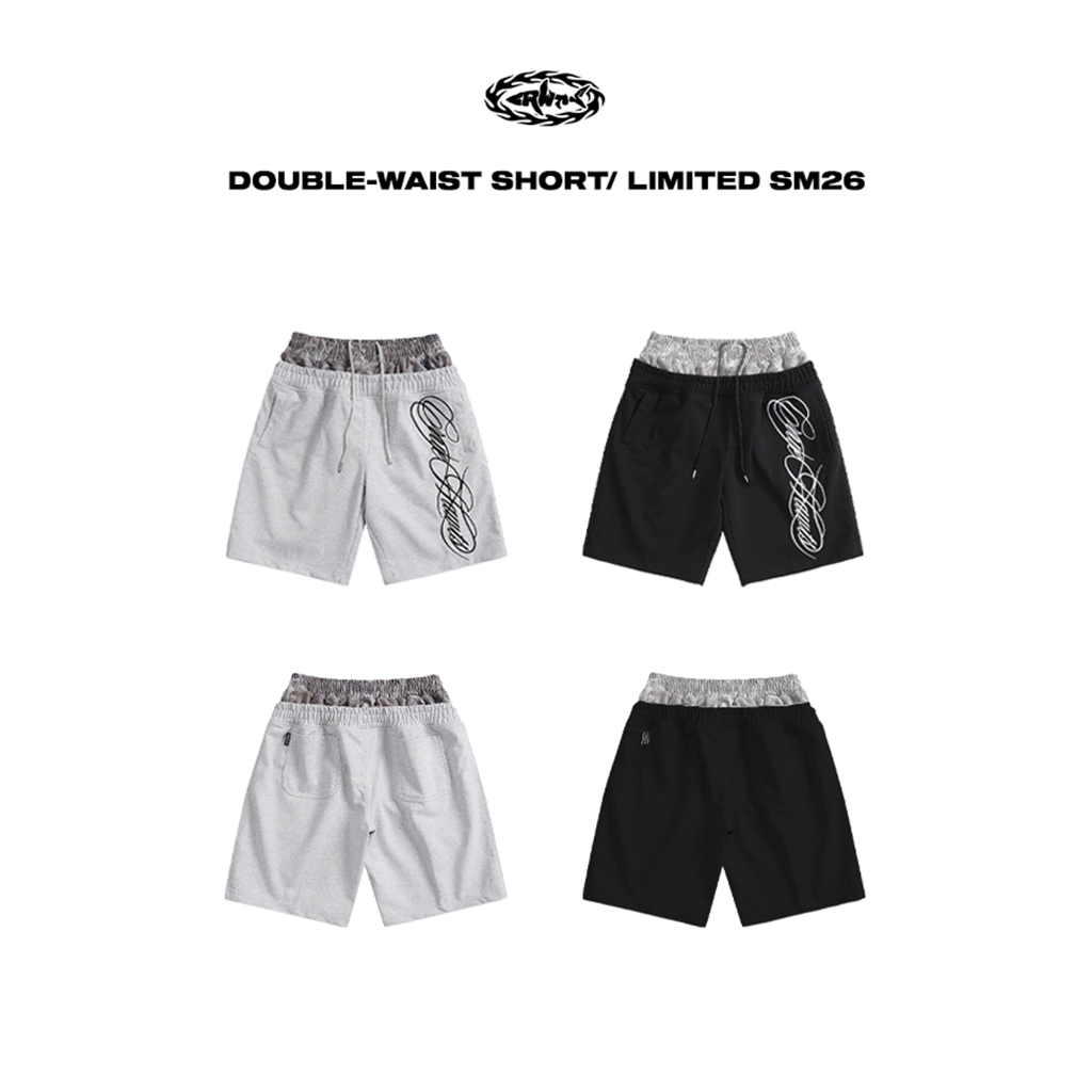 Cruehawts สั้น Double - Waist Sweatshort CSP15