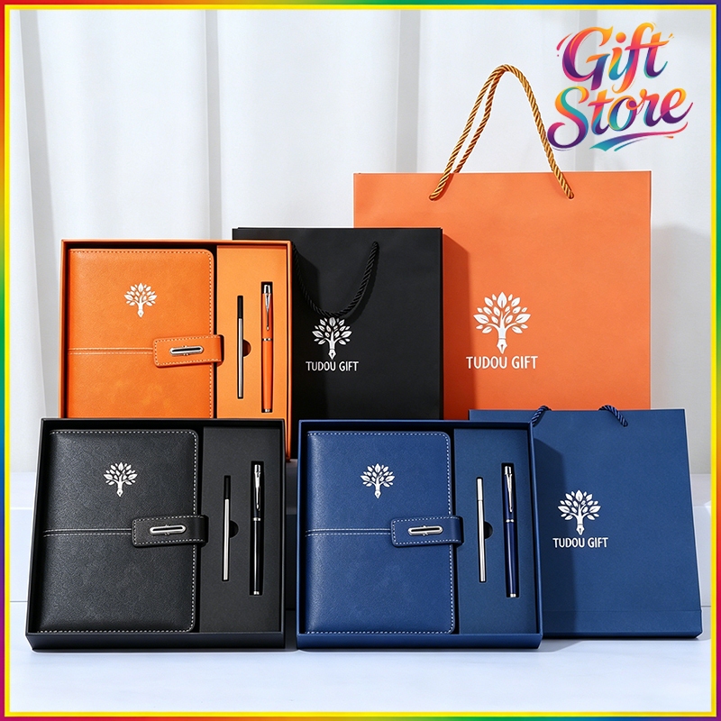 Gift Set สมุดไดอารี่ ขนาด A5 พร้อมกล่องและปากกา Diarybook+Pen in box Company Holiday Gifts