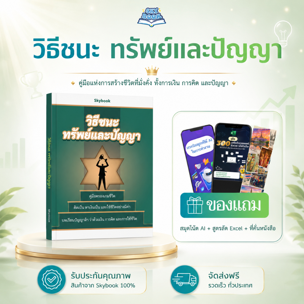 หนังสือ วิธีชนะทรัพย์และปัญญา - Skybook - TTL14