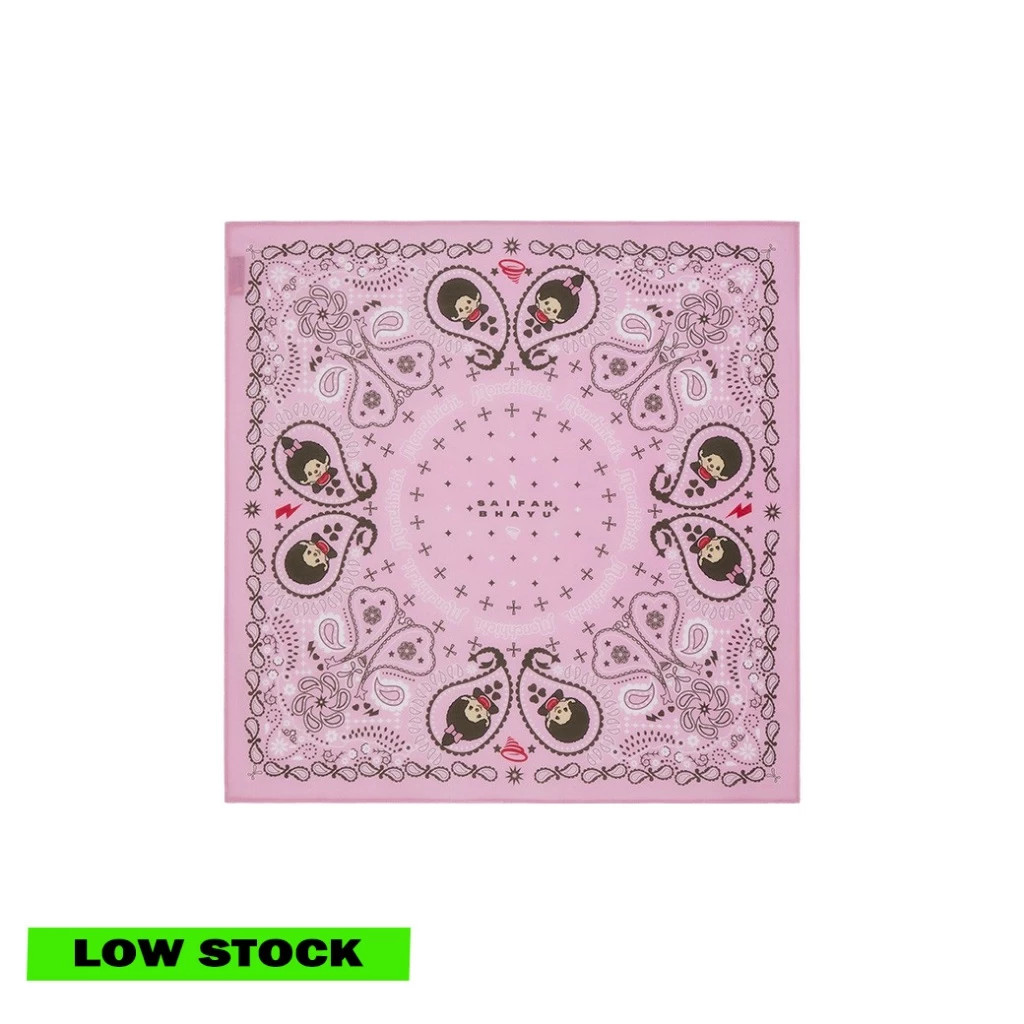 (DROP 3) PAISLEY BANDANA SCARF - PINK