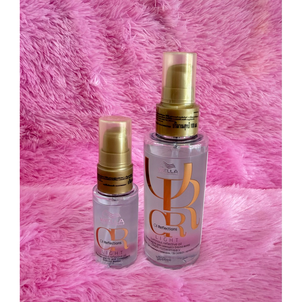 WELLA OIL REFLECTIONS COLLECTION LIGHT LUMINOUS OIL 30+100 ML. เนื้อบางเบา ราคาดีดี๊