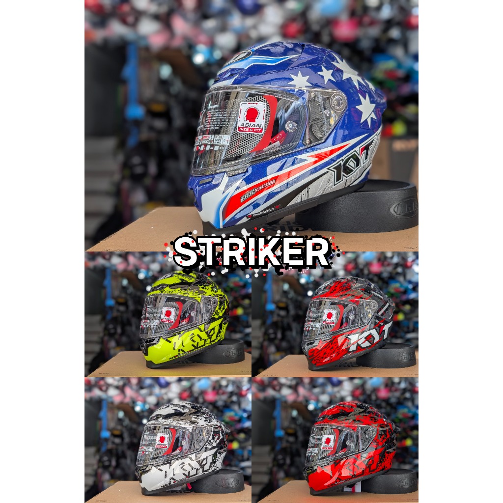 หมวกกันน็อค KYT รุ่น Striker(2026) 5 ลาย ไซส์ M L XL