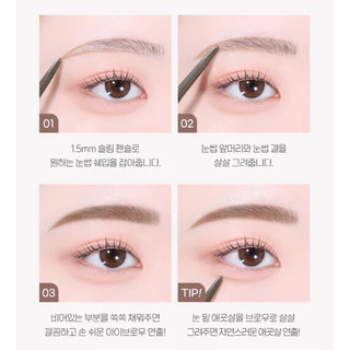 PERIERA SPEEDY SKINNY BROW PENCIL พร้อมส่ง ดินสอเขียนคิ้ว12สีแท้จากเกาหลี