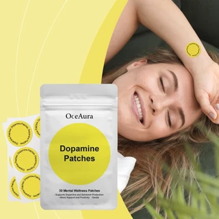 OceAura แผ่นแปะอโรมาเพื่อการผ่อนคลาย ช่วยลดความเครียด นอนหลับสบาย ปลอดภัย อ่อนโยน 30 แผ่น