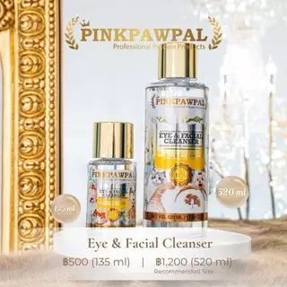 Pinkpawpal Eye Cleaner น้ำยาเช็ดตาแมว น้ำยาเช็ดตาสุนัข ทำความสะอาดคราบน้ำตา ลดคราบเหลิอง อ่อนโยน 100% ใช้ได้ทั้งลำตัว