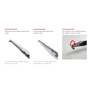 Valleyhill Split Ring Pliers คีมตกปลาญี่ปุ่น คีมแกะสปริทริง เปลี่ยนตัวเบ็ดง่าย ปลายบางพิเศษ จับกระชับมือ ไซส์ M / M- แท้