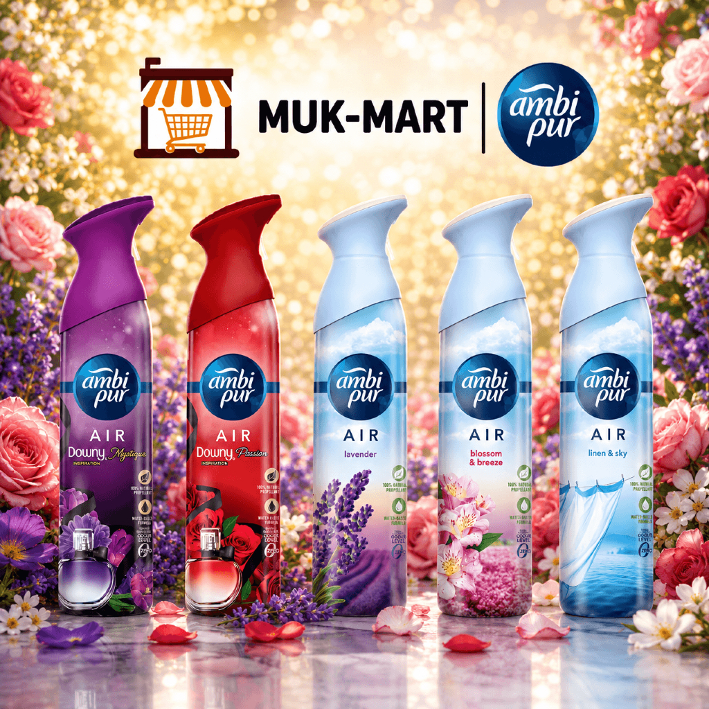 Ambipur  สเปรย์ปรับอากาศ 275G Mystique | Passion | Lavender | Blossom | Linen Sky