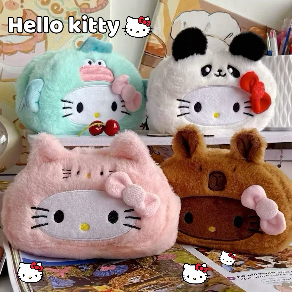 สินค้าพร้อมส่ง กระเป๋าใส่เครื่องสำอาง hello kitty กระเป๋า kitty กระเป๋าใส่อุปกรณ์เครื่องเขียน กระเป๋าคิ้ตตี้