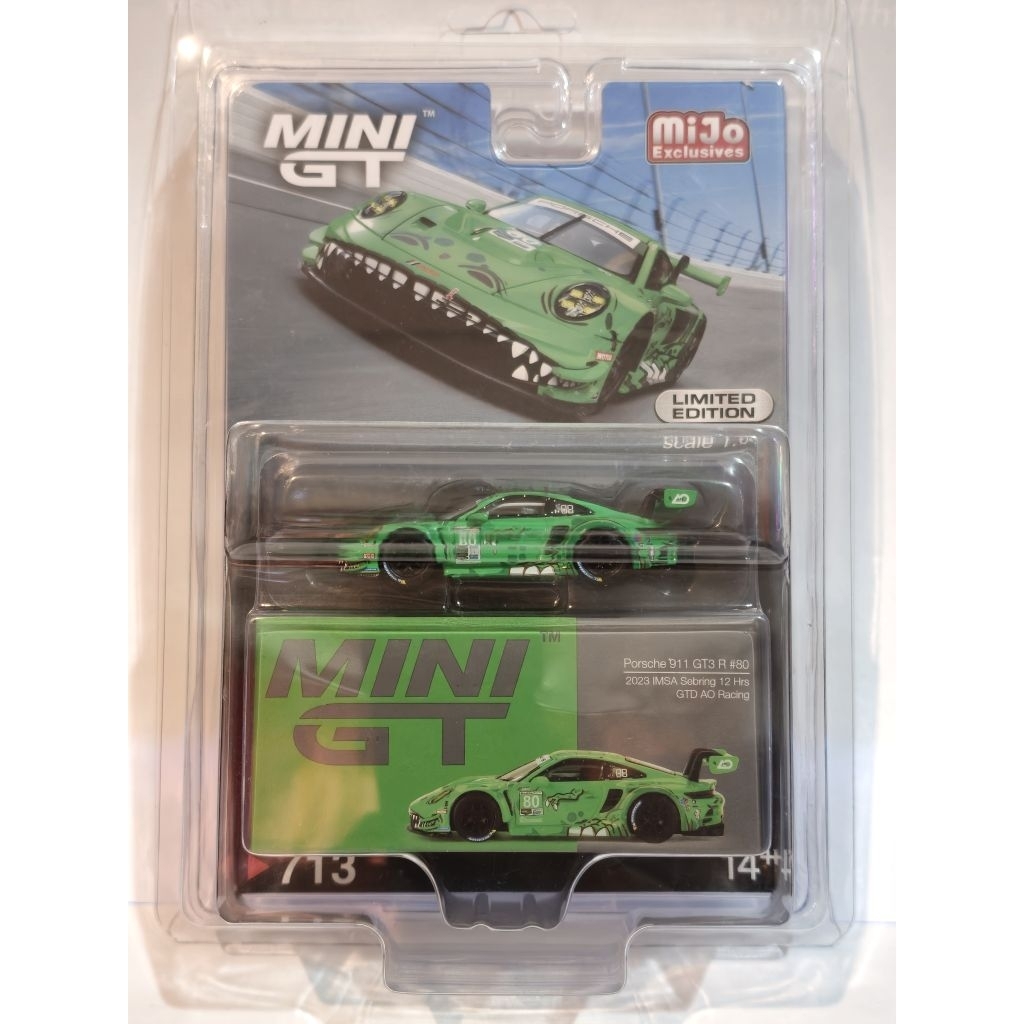 Mini GT Porsche 911 GT3 R #80 Ao racing Blister Pack no713