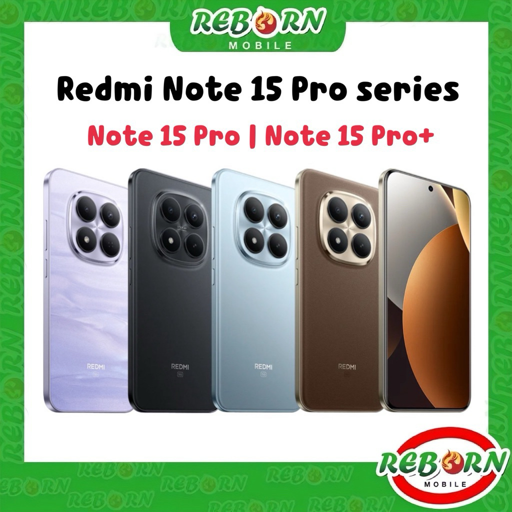 [Hot] Xiaomi Redmi Note15 Pro series | Note 15Pro 15 Pro Plus + | Note 15 5G 4G แบตอึด ศูนย์ไทย by RebornMobile