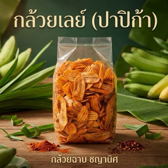 กล้วยเลย์ 🍌บรรจุ 1 kg 500g ไม่เผ็ดมาก กรอบเต็มแผ่น