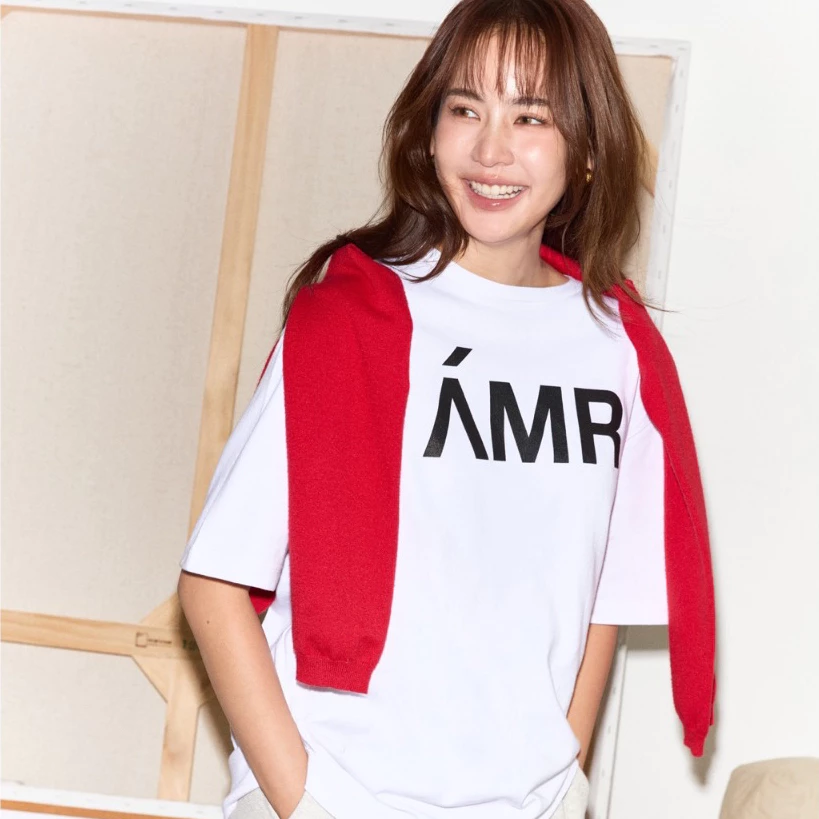 AMR DE SAISON ( AIMER ) - AMR Logo T-shirt in White