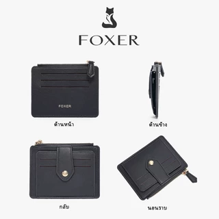 FOXER กระเป๋าสตางค์ผู้หญิงขนาดสั้น มีช่องใส่บัตรหลายช่อง ขนาดกะทัดรัด พกพาสะดวก ใช้งานได้หลากหลาย