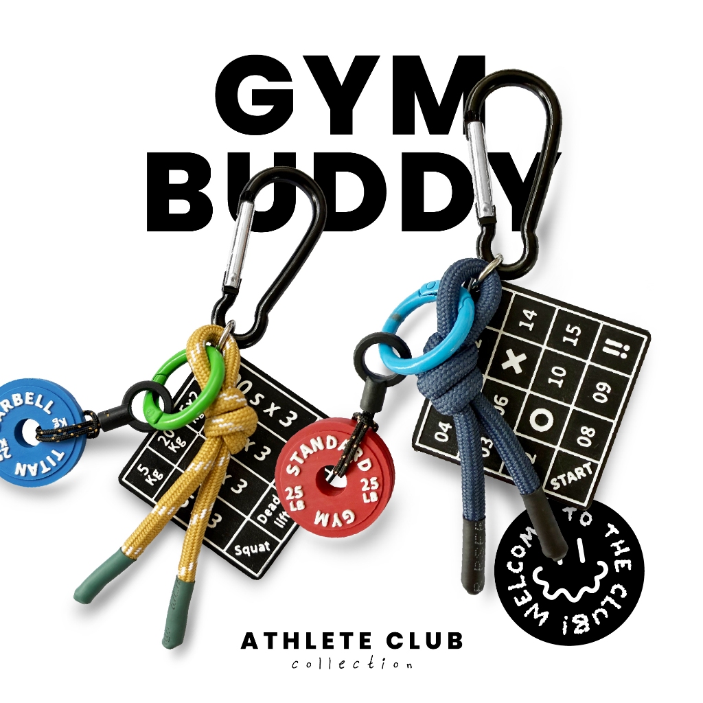 พวงกุญแจยิมบัดดี้คลับ Gym Buddy Club Keyring from Athlete Club Collection by TA.THA.TA