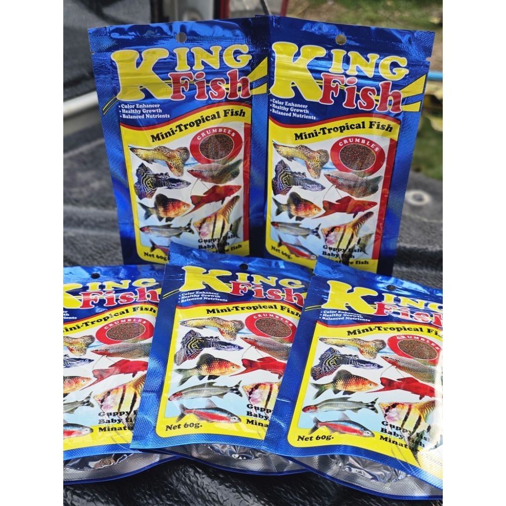 อาหารปลาเม็ดละเอียด King Fish สำหรับปลาเล็กทุกชนิด
