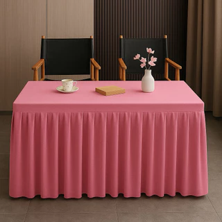 ผ้าปูโต๊ะ ผ้าคุลมโต๊ะ ขนาด 120x60x75 ผ้าไม่ต้องรีด เนื้อนิ่ม เรียบเด้งหนา ใช้งานง่าย ทนทาน