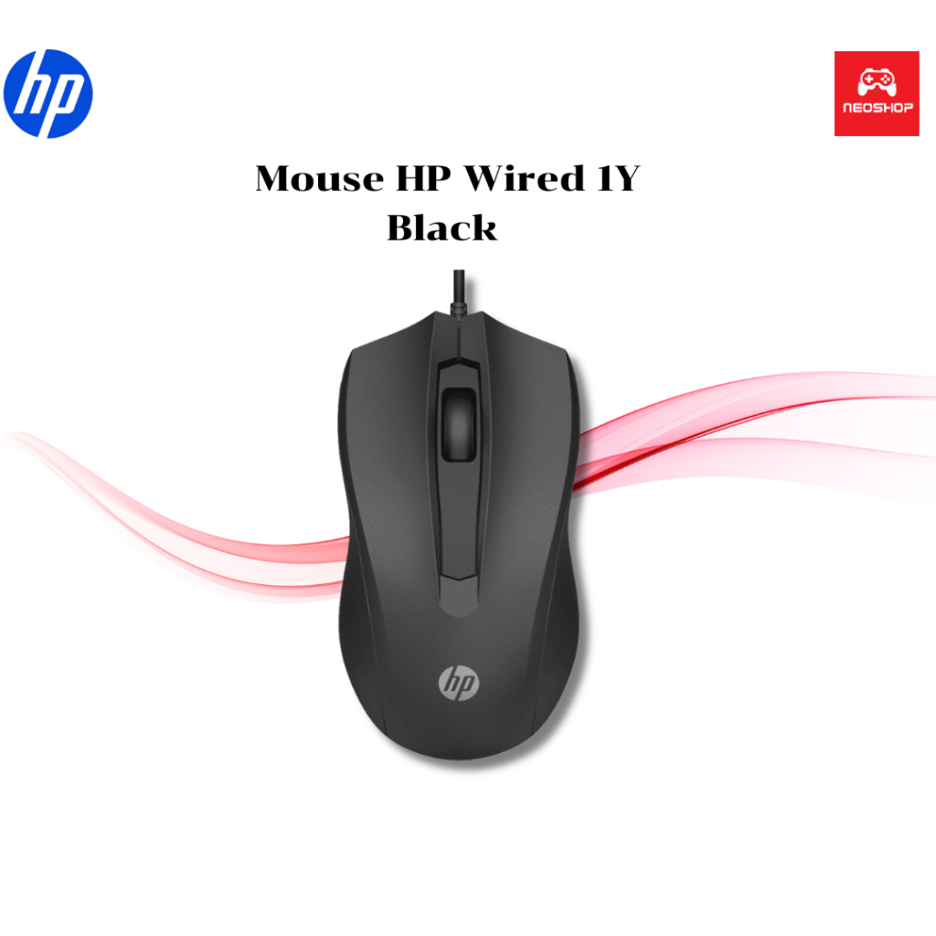 HP OPTICAL WIRED MOUSE 100 BLACK (6VY96AA#UUF) By.neoshop