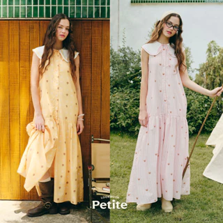 lookbookpetite x saeson | s'more dress (adult) สี pink daisy field, golden daisy field