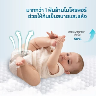 [3 แพ็ค] Aiwibi NB Premium Natural Tape ผ้าอ้อมเด็กแบบเทป แพมเพิสเด็กแรกเกิด นุ่มพิเศษ ซึมซับดี ผิวแพ้ง่าย
