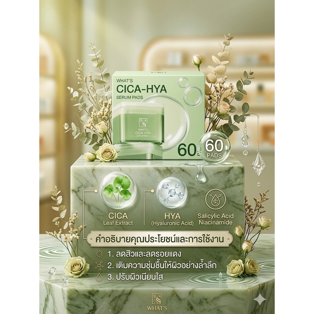 UJIN CICA-HYA ESSENCE PADS 60แผ่น