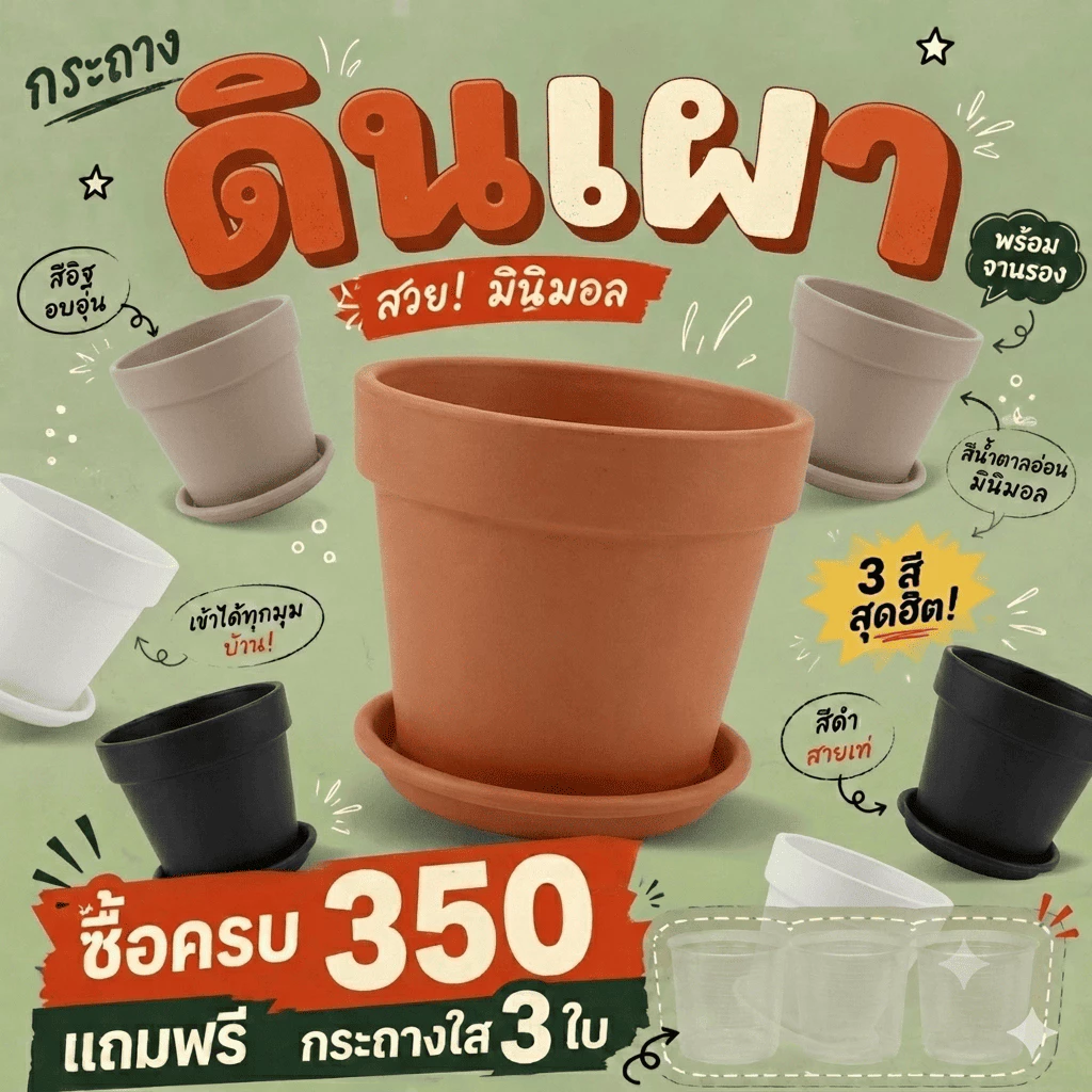**แพ๊คด้วยกล่องอย่างดี** กระถางทรงมินิมอล ทรงกระถางดินเผา มีขนาด 8 นิ้ว 9 นิ้ว และ 9.5 นิ้ว ทำจากพลาสติกคุณภาพดีแข็งแรง
