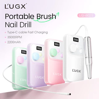【พร้อมส่ง】 เครื่องเจียสำหรับเจ็ยร์เล็บ L'UGX LG-602S ขาว /ชมพู /ม่วง / สีเขียว หน้าจอ Digital รอบสูงสุด 35000rpm 2200