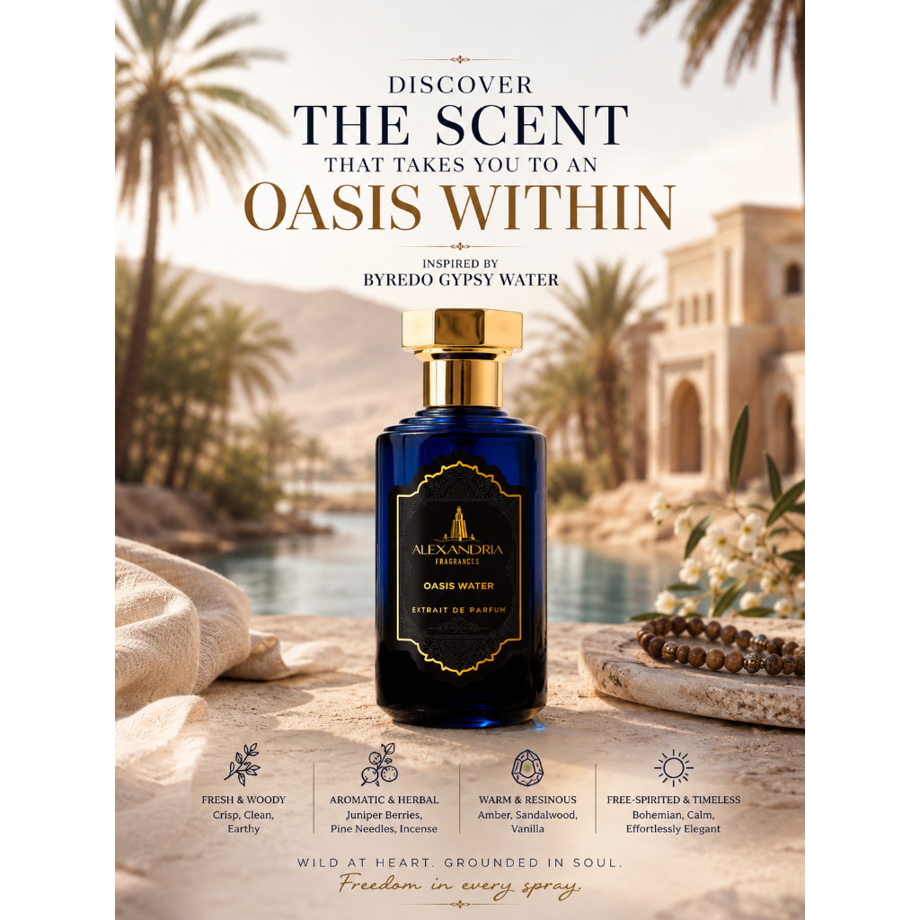 Alexandria Fragrances Full Bottle: Oasis Water - Inspired by Byredo Gypsy Water ขวดใหญ่ ของใหม่