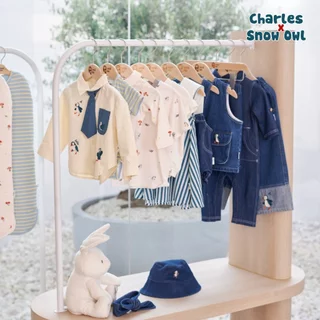 (ส่งด่วน) Charles x Snow Owl ชุดบอดี้สูทสำหรับเด็ก Baby Bodysuit (0-6M)