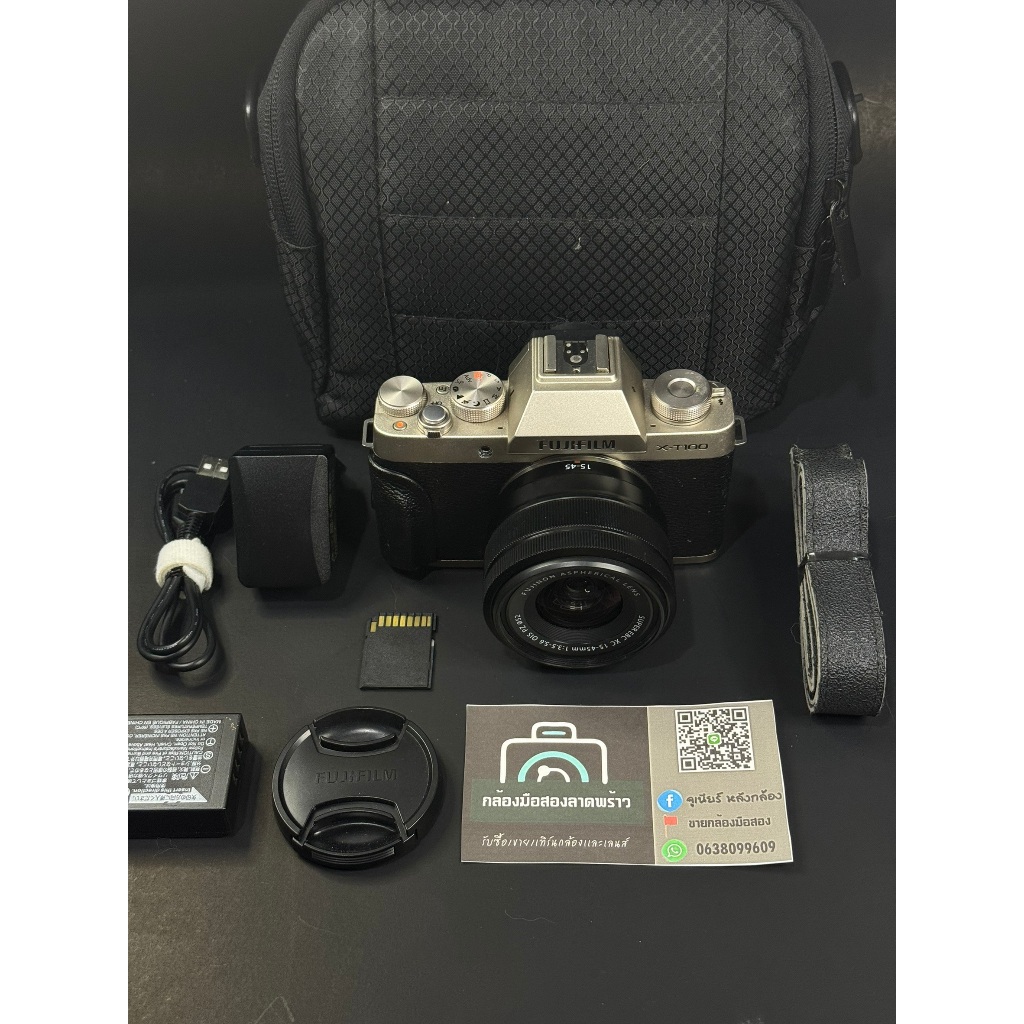 กล้องมือสอง Fujifilm XT100 + Lens Fujifilm 15-45mm F3.5-5.6 OIS PZ