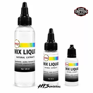 GENTLE MIX LIQUID น้ำยาผสมหมึกงานสัก ทำหมึกไหลลื่น สีลงง่าย ไม่ทำร้ายผิว(สินค้าแบ่งขาย)