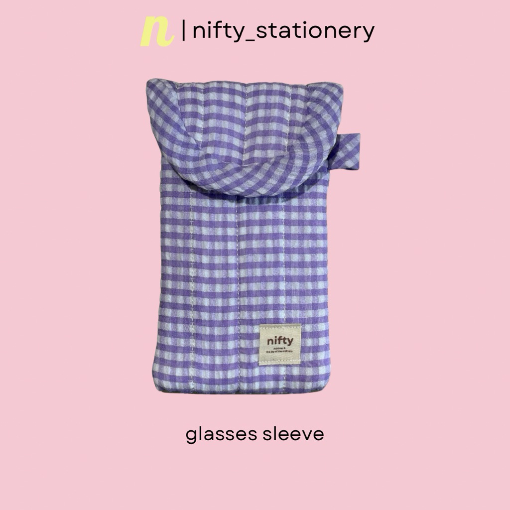 nifty | fluffy glasses sleeve ซองใส่แว่น, กระเป๋าใส่แว่น