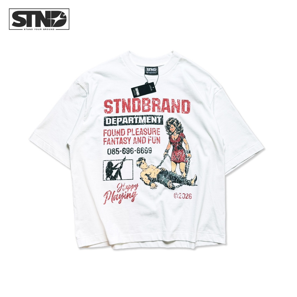 STND03 Boxy T-Shirt “Gunslinger” เสื้อยืดครอปวินเทจ