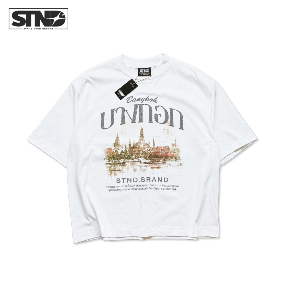 STND05 Boxy T-Shirt “Bangkok” เสื้อยืดครอปวินเทจ