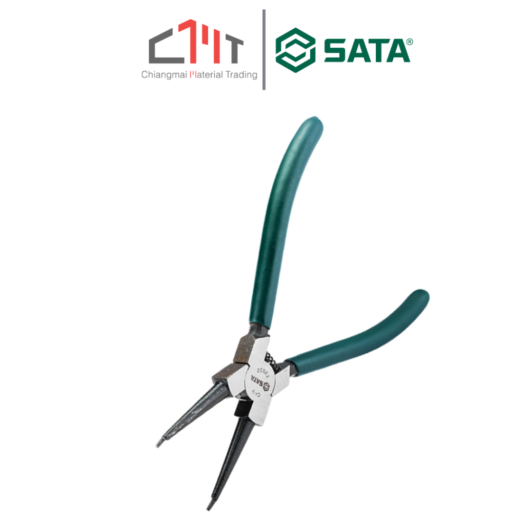 SATA คีมหุบแหวน ปากตรง ขนาด 5" - 13" No.7203 (German Style Internal Snap Ring Pliers,Straight Tips)