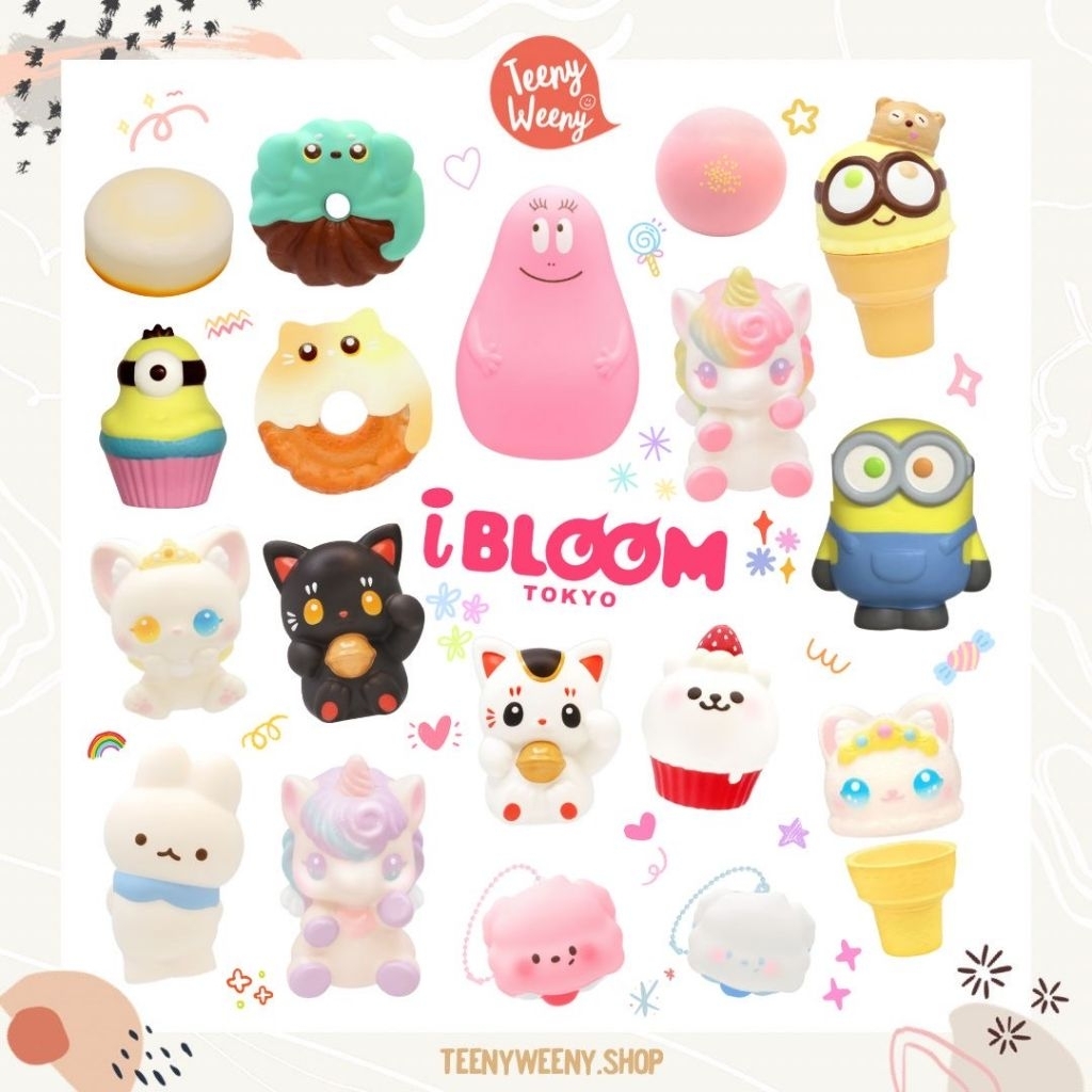 ส่ง29/06 สกุชชี่ ไอบลูม ของแท้จากญี่ปุ่น Ibloom Squishy