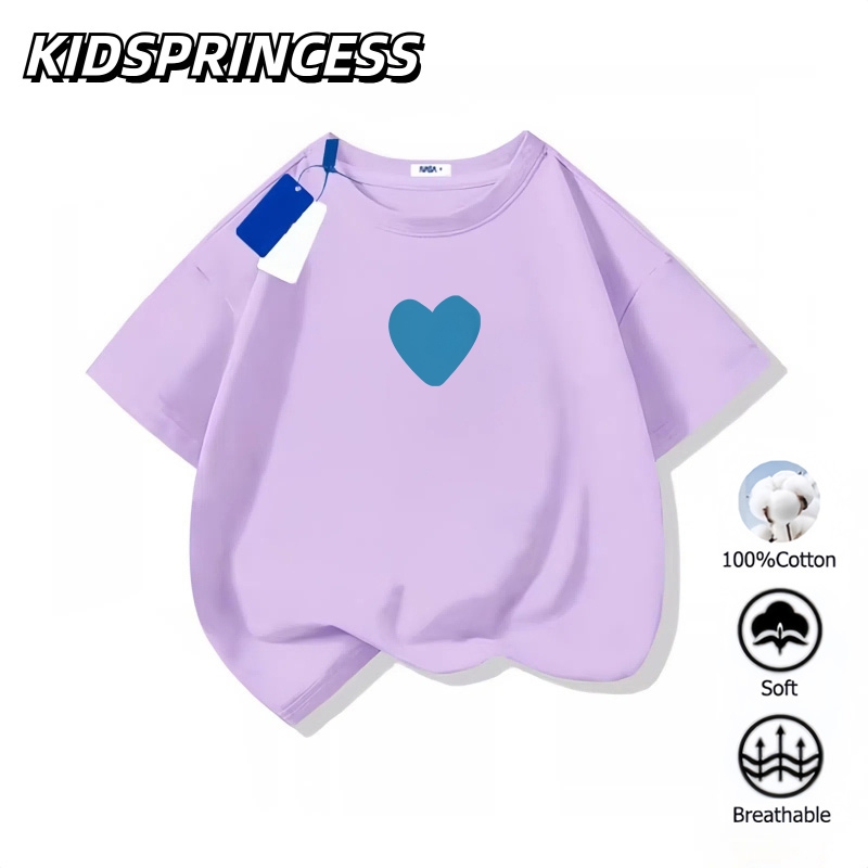 COD (จัดส่งตลอด 24 ชั่วโมง)KIDS PRINCESS	2026สินค้าใหม่! เสื้อยืดแขนสั้นสำหรับเด็กสบายและนุ่ม N1944