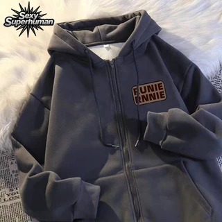 เสื้อสเวตเตอร์แจ็คเก็ตมีฮู้ด Unisex ใส่คู่กับแ นได้ เนื้อนุ่ม ใส่สบาย สุดคุ้ม