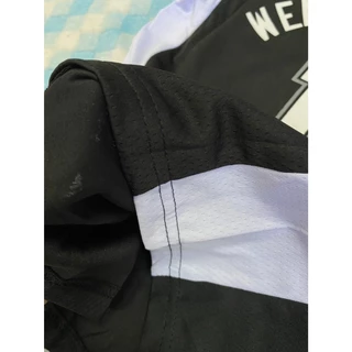 ชุดบาสเด็กWEMBANYAMA ดำพร้อมกางเกง เบอร์1 ใส่สบายไม่ร้อน