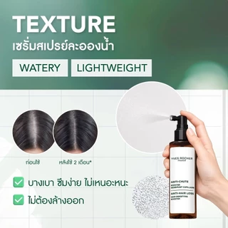 [รอบส่ง19สค.แถมฟรี! แชมพู 8มล.+ครีมนวด 8มล.คละสูตร] Exp.09/28 Yves Rocher ANTI-HAIR LOSS HAIR DENSIFYING BOOSTER 195 ML.