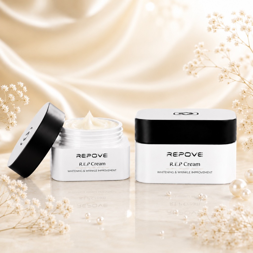 REPOVE W CREAM ผลิตภัณฑ์ครีมบำรุงผิวหน้า 1กะปุก 60 กรัม รุ่นใหม่ล่าสุด สินค้าแท้จากบริษัท 100%