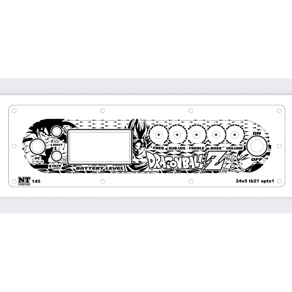 เพลทไฟ Tb21,Aptx1+Amp ช่อง26x6 Dragonball