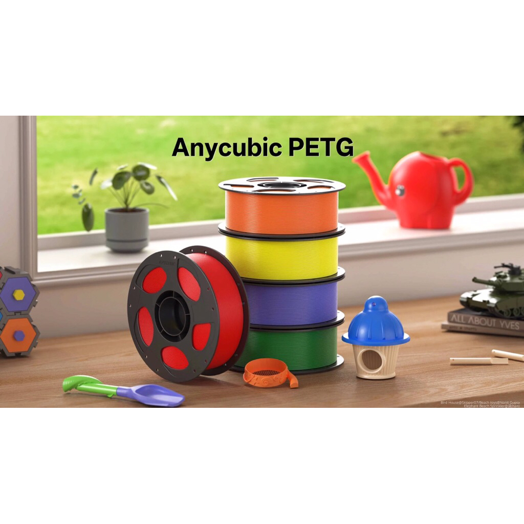 [พร้อมส่ง] Anycubic PETG Filament 1.75mm 1KG เส้นพลาสติก 3D Printer ทนความร้อนสูง ของแท้ 100%